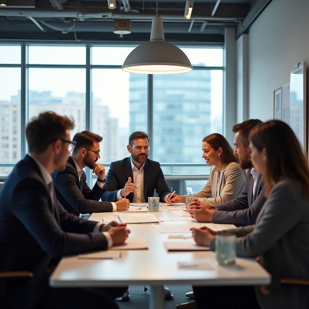 Teammeeting im Büro