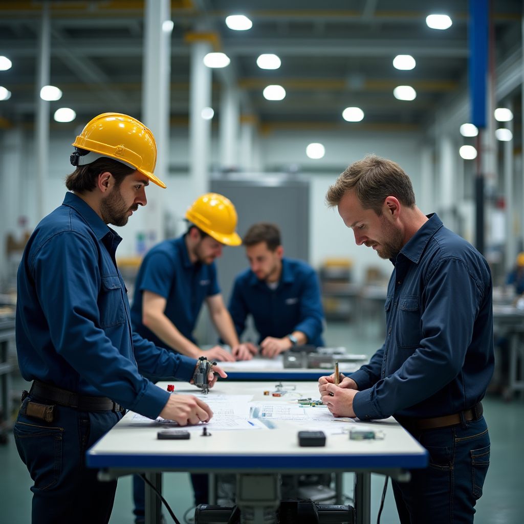 Prozessanalyse in einer Fabrik